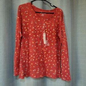 NWT Comfy cute button up tshirt